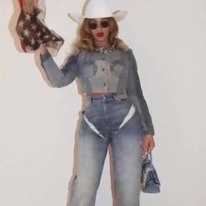 Y/Project High Rise Wide Leg Jean that Beyonce wore
